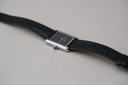 Cartier Tank Must Large Black Dial WSTA0108