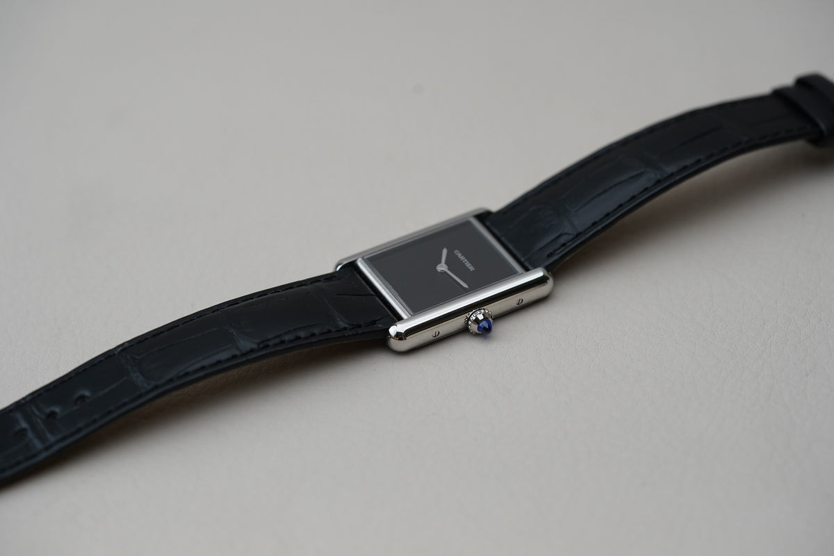 Cartier Tank Must Large Black Dial WSTA0108
