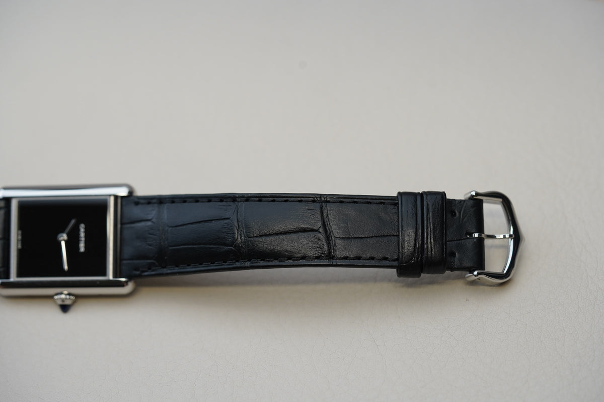 Cartier Tank Must Large Black Dial WSTA0108