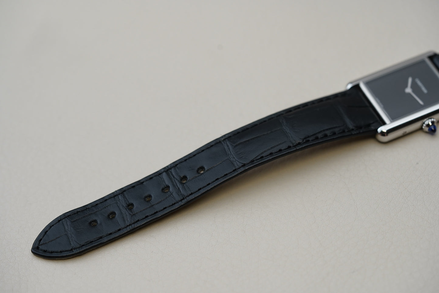 Cartier Tank Must Large Black Dial WSTA0108