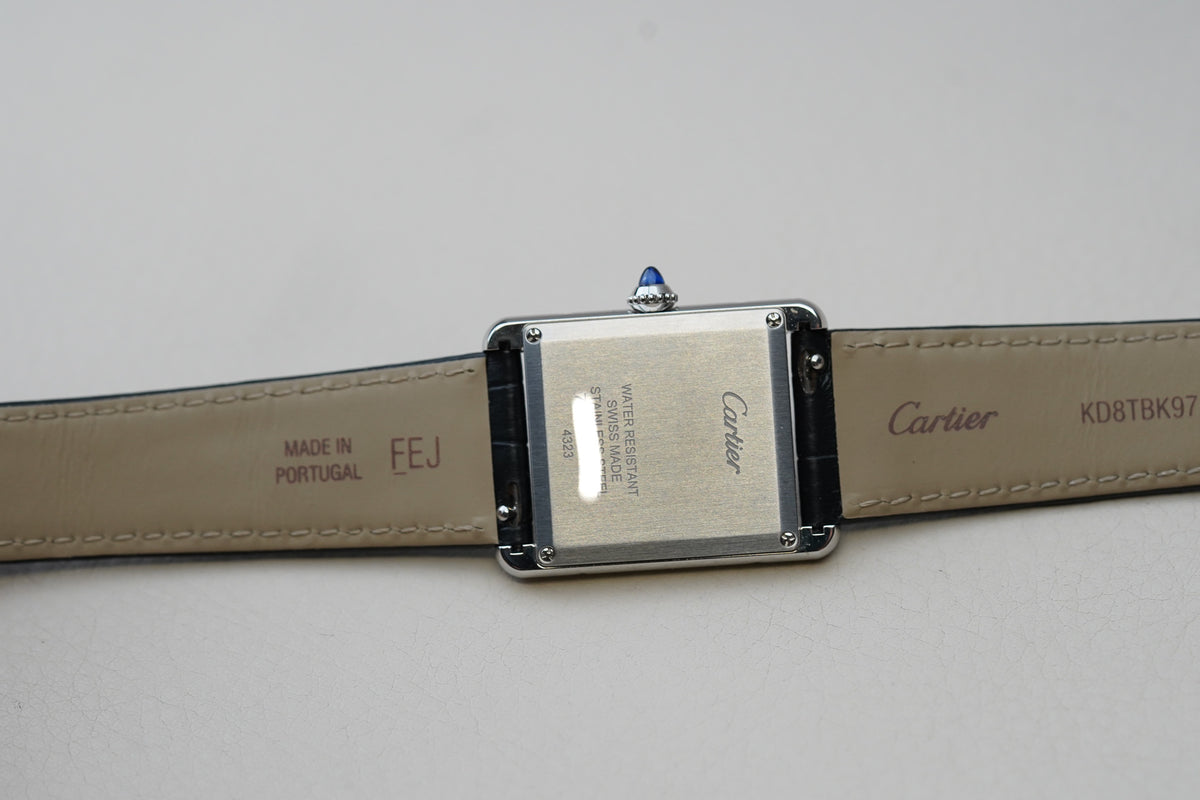 Cartier Tank Must Large Black Dial WSTA0108