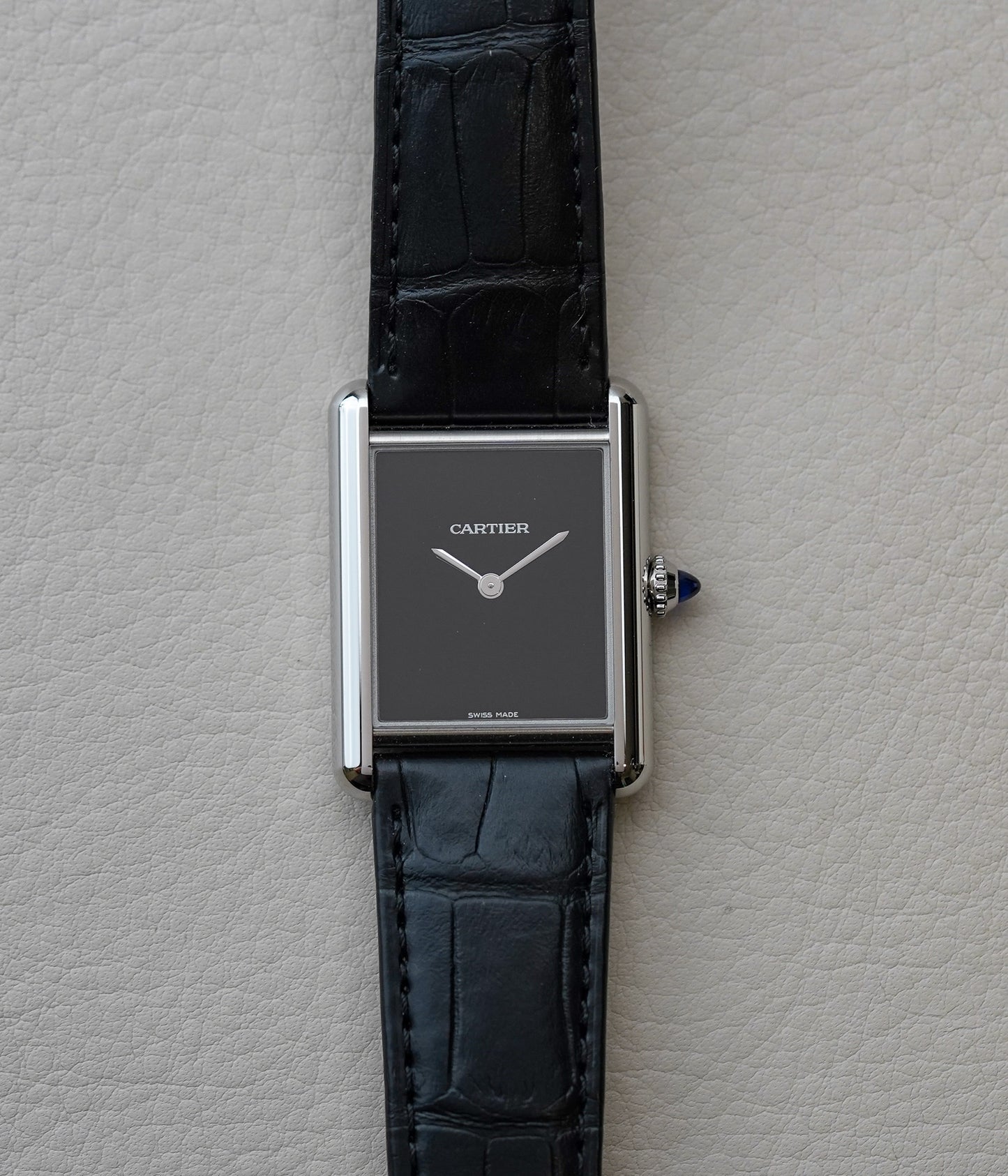 Cartier Tank Must Large Black Dial WSTA0108