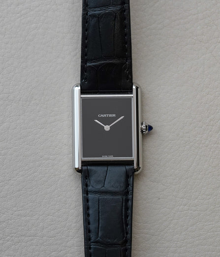 Cartier Tank Must Large Black Dial WSTA0108