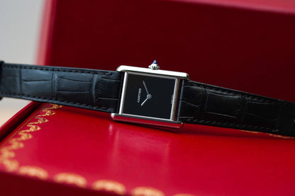 Cartier Tank Must Large Black Dial WSTA0108