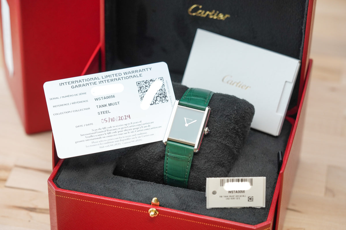 Cartier Tank Must Large Green WSTA0056