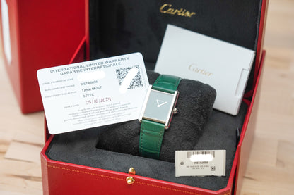 Cartier Tank Must Large Green WSTA0056