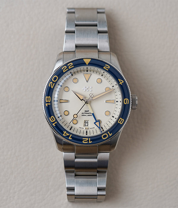 Christopher Ward C65 Aquitaine GMT White Sand Blue C65-41AGM2-S0BE1-B0