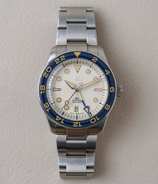 Christopher Ward C65 Aquitaine GMT White Sand Blue C65-41AGM2-S0BE1-B0