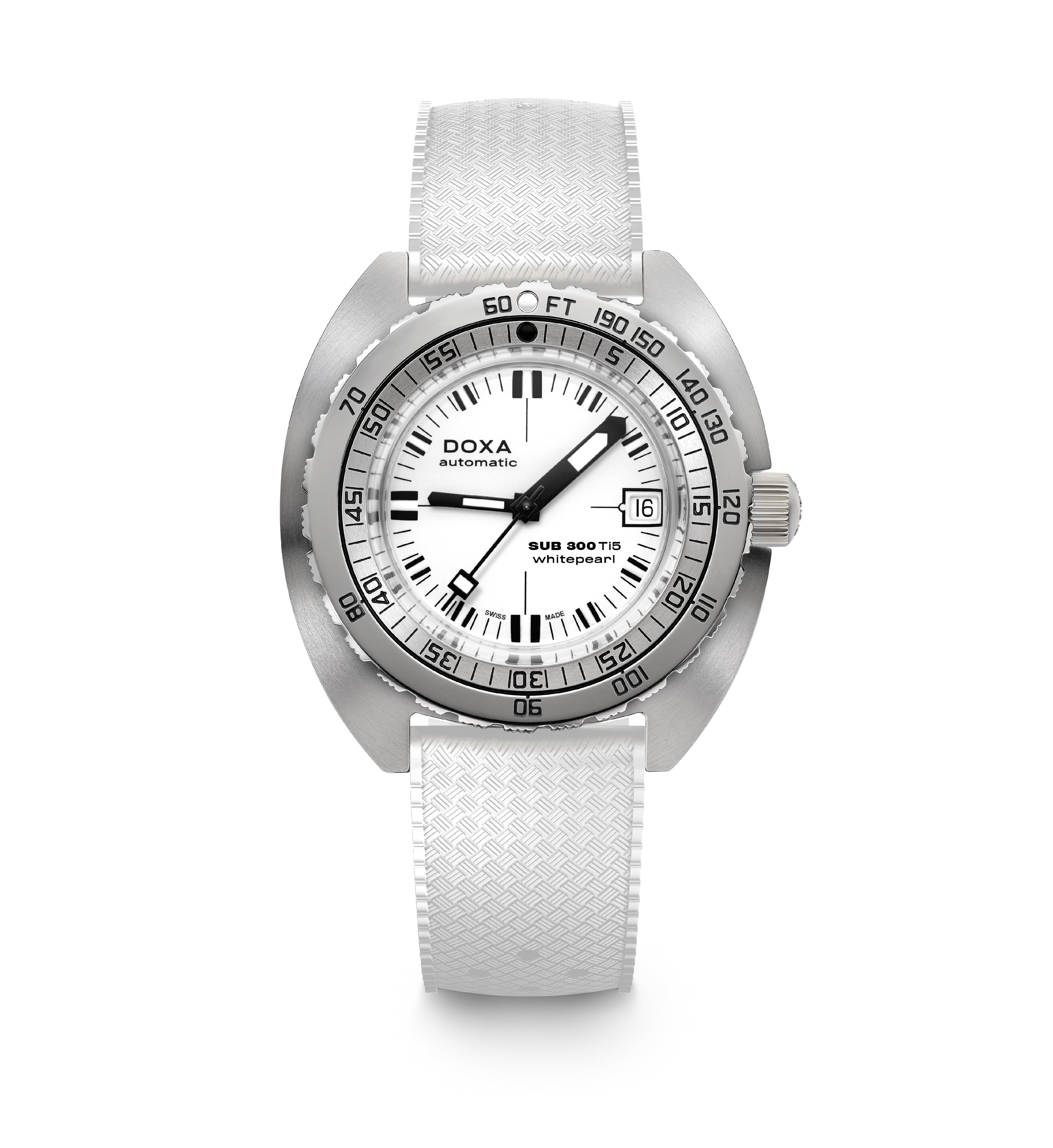 Pre-Order: Doxa SUB 300 Ti5 Whitepearl 823.50.011.23