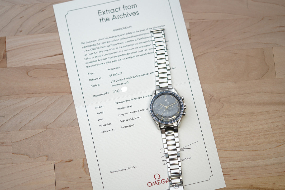 1965 Omega Speedmaster 'Pewter Grey' Dial 105.012-63