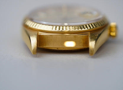 1981 Rolex Day-Date 18038 Champagne Lemon Baguette Diamond Dial
