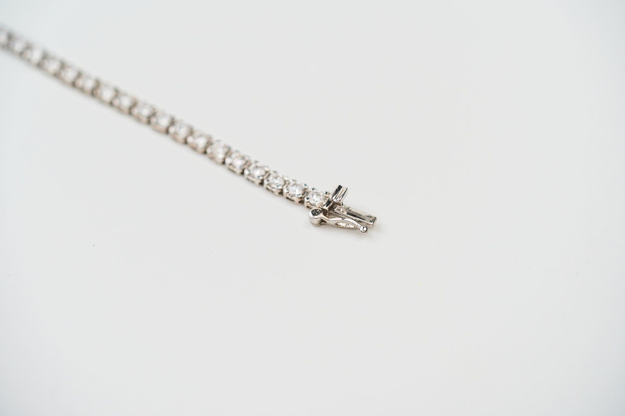 2.00tcw 14k White Gold and Lab Grown Diamond Tennis Bracelet