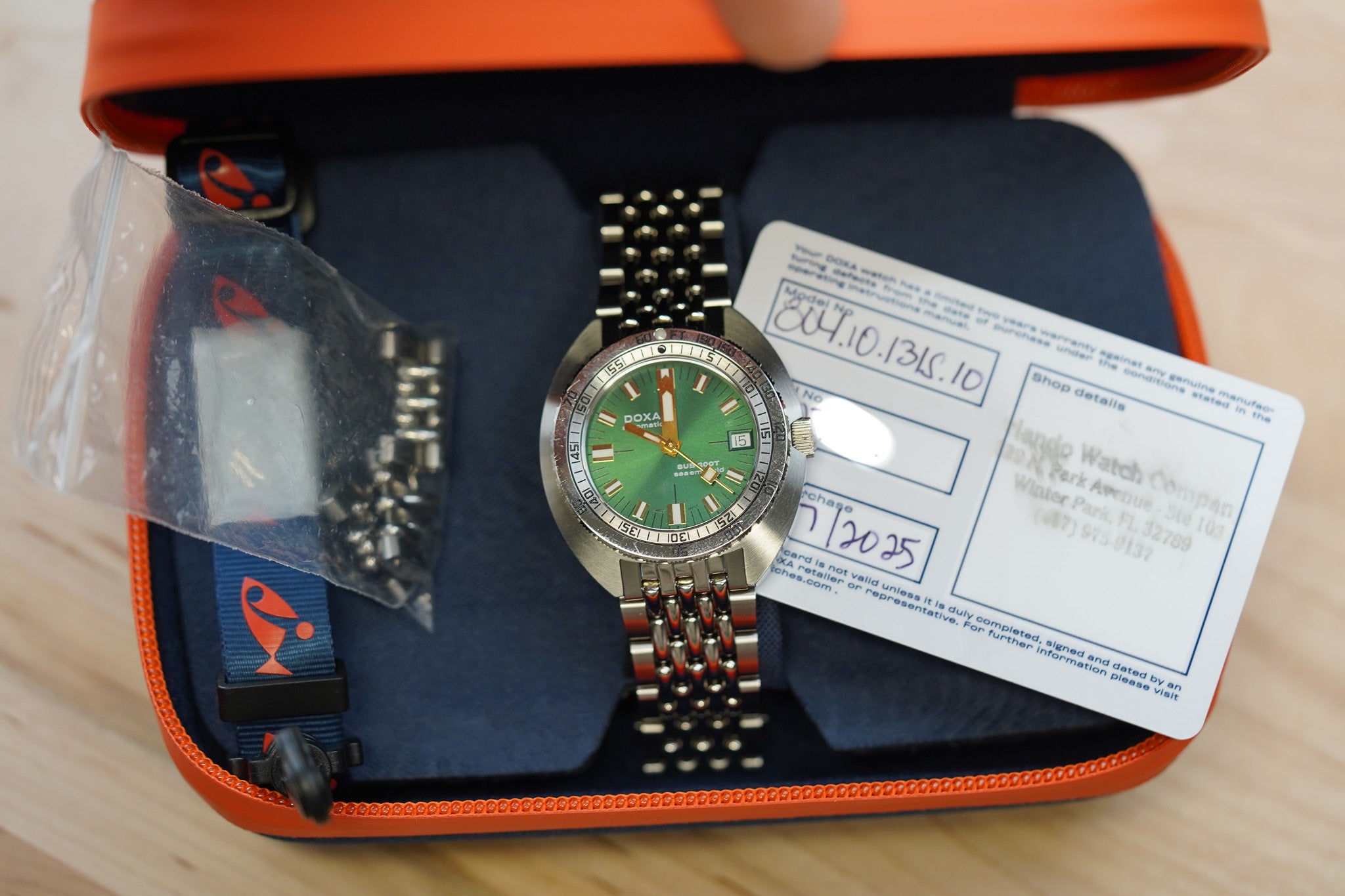 Doxa SUB 200T Sea Emerald Sunray 804.10.131S.10