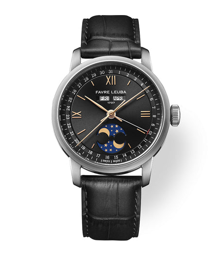 (25% Pre-Order Deposit) Favre Leuba 1737 Triple Calendar Black 00.20501.108.01.101