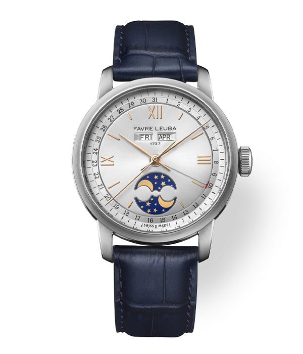 (25% Pre-Order Deposit) Favre Leuba 1737 Triple Calendar Silver 00.20501.108.16.105