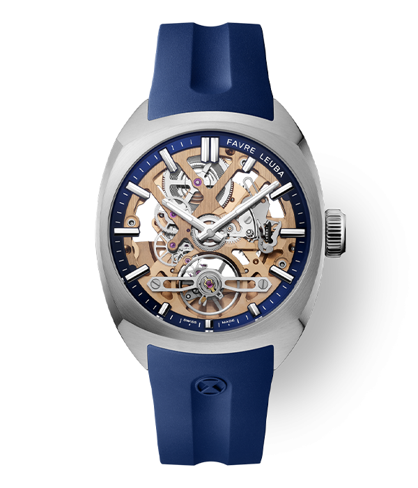 Favre Leuba Chief Skeleton Blue 00.20105.103.02.302