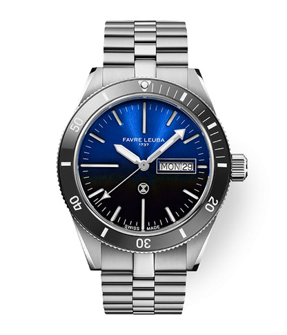 Favre Leuba Deep Raider Day Date Blue 00.20311.110.02.200