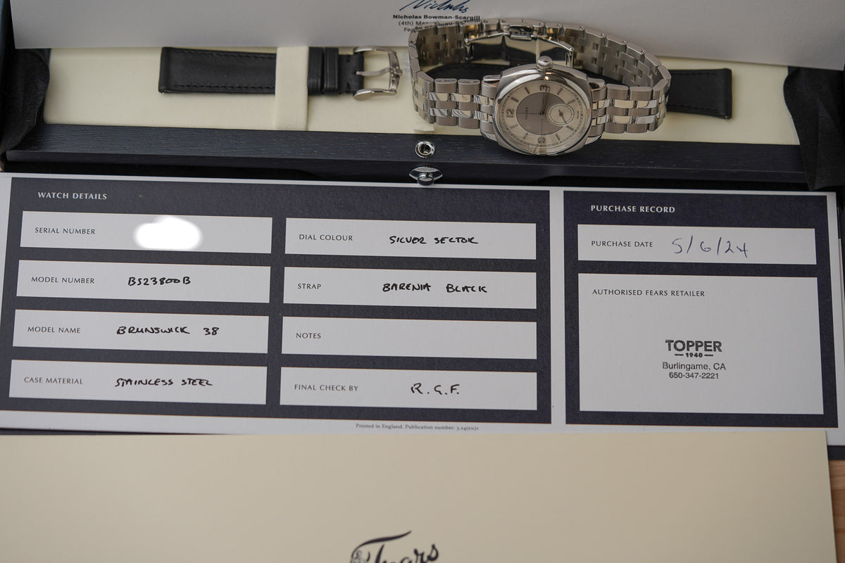 Fears Brunswick Silver Sector Topper Edition BS23800B