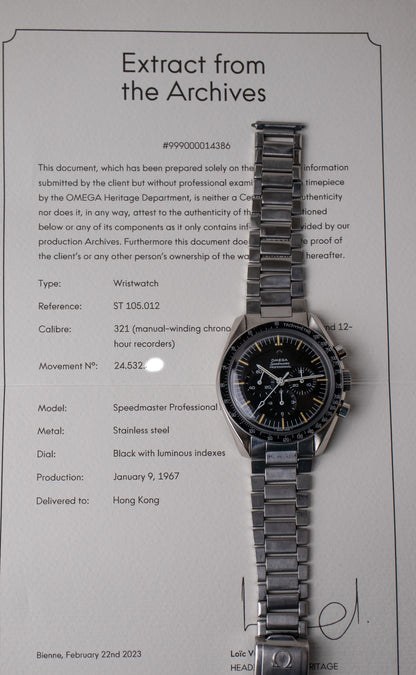 1967 Omega Speedmaster 105.012-65