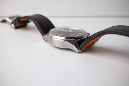 IWC Chronograph Flieger reference 3706 bottom left side of case and lug 
