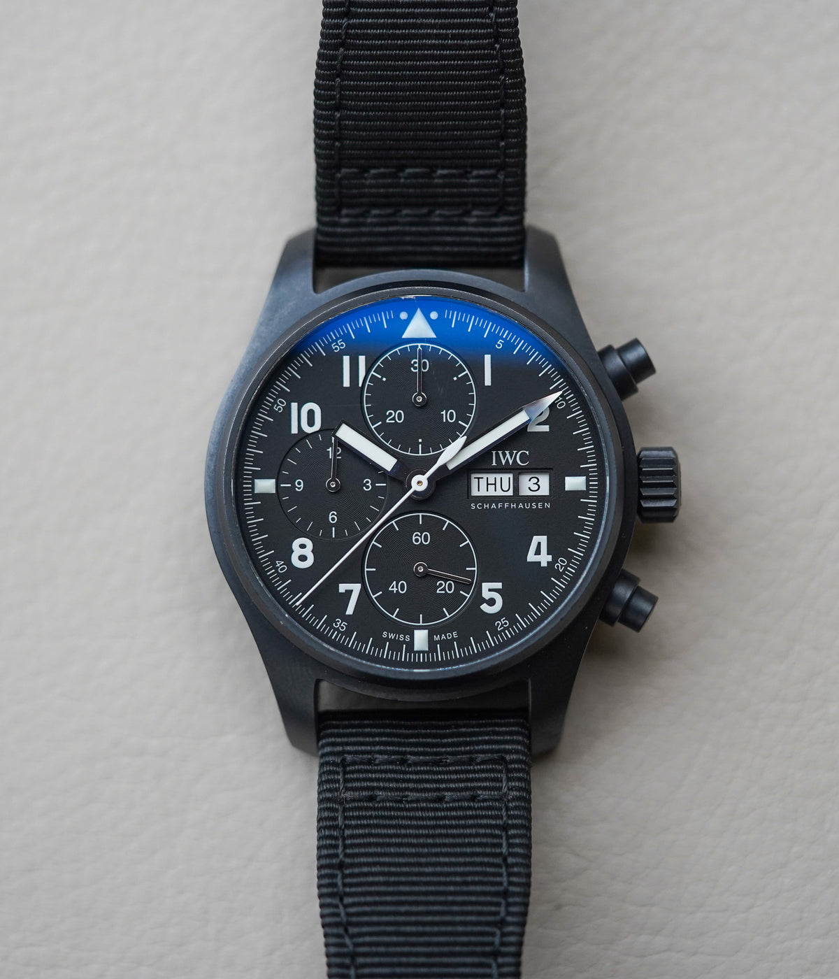IWC Pilots Watch Chronograph 41 Tribute to 3705 "Black Flieger" IW387905