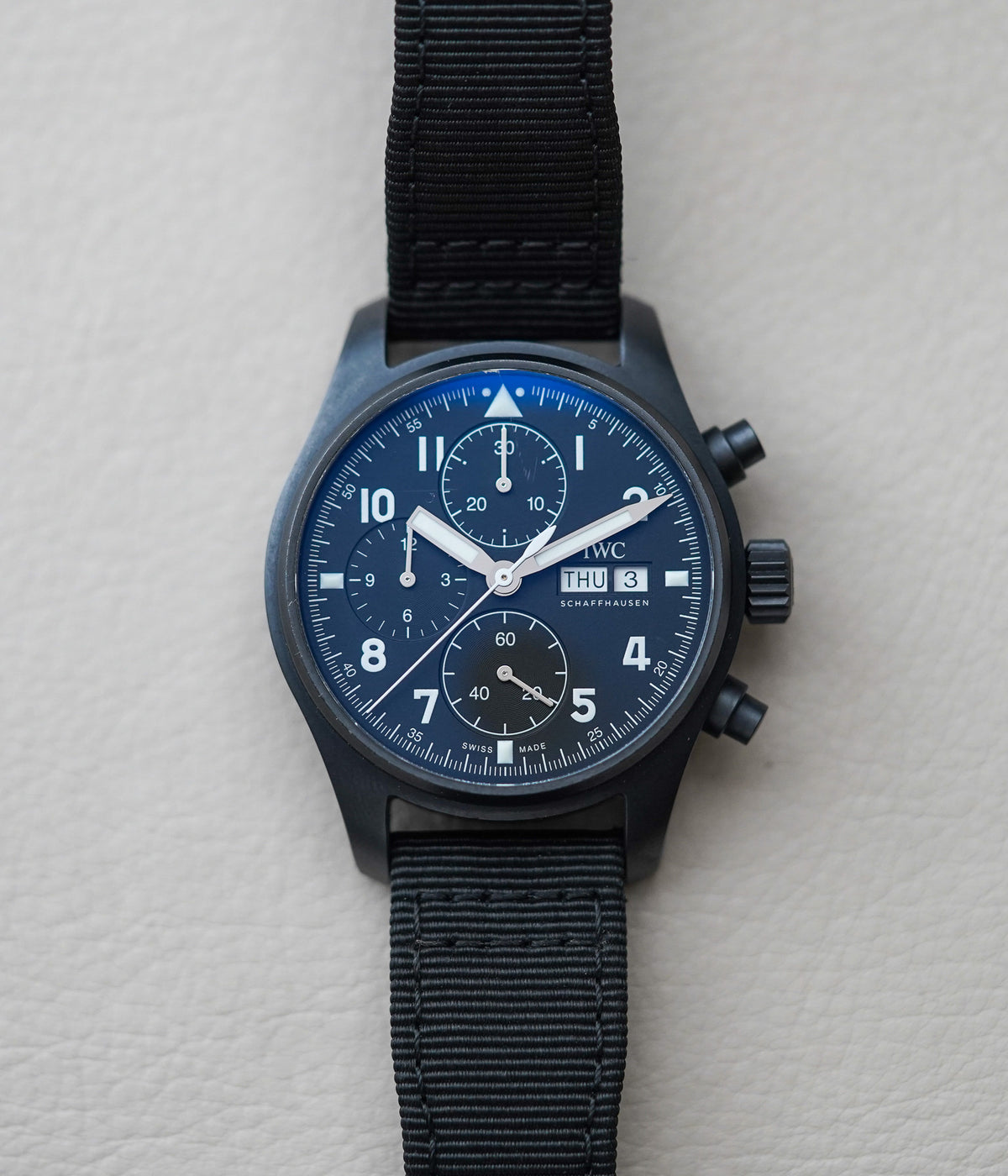 IWC Pilots Watch Chronograph 41 Tribute to 3705 "Black Flieger" IW387905