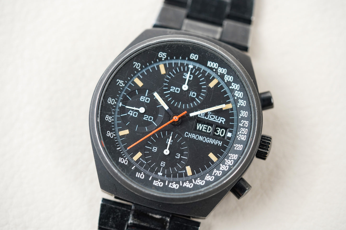 LeJour Chronograph Black PVD	Ref 7000