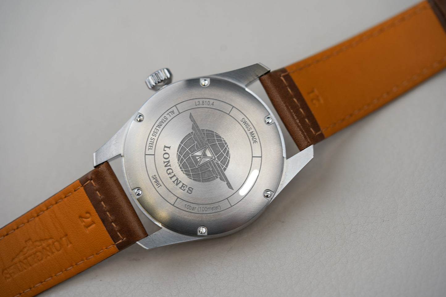 Longines Spirit Silver Dial L3.810.4.73.2