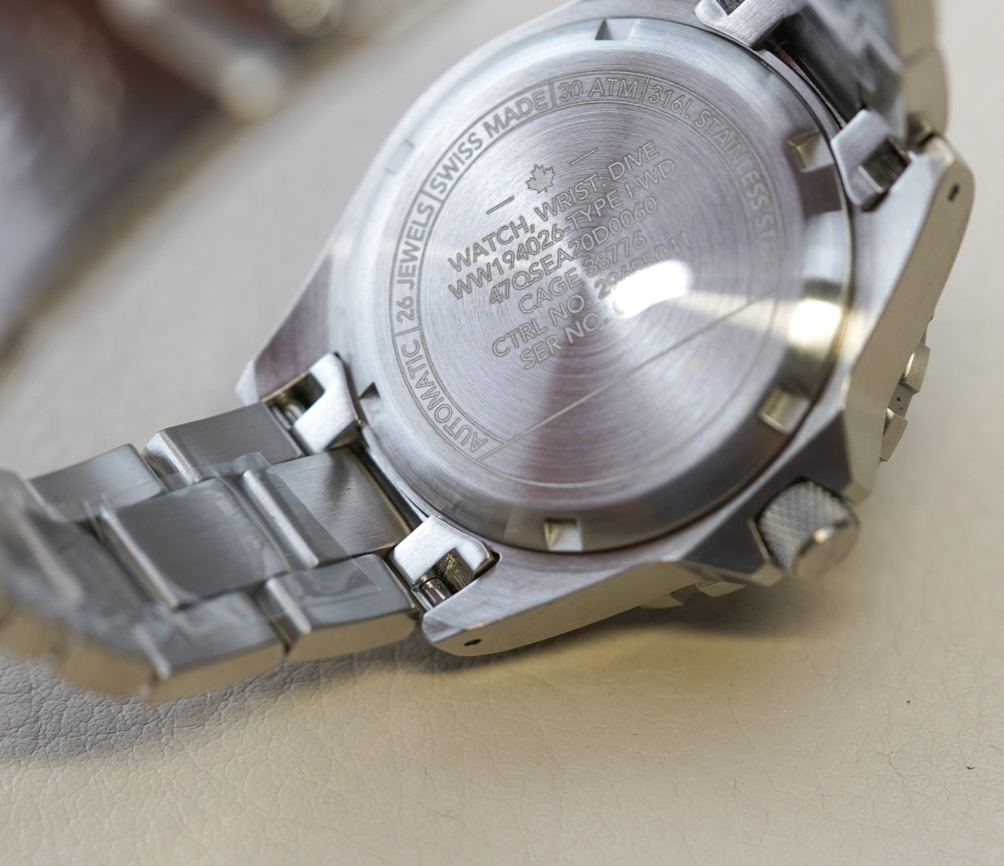 Marathon 36mm Automatic OSAR-D Arctic Dial Bracelet WW194026SS-2501