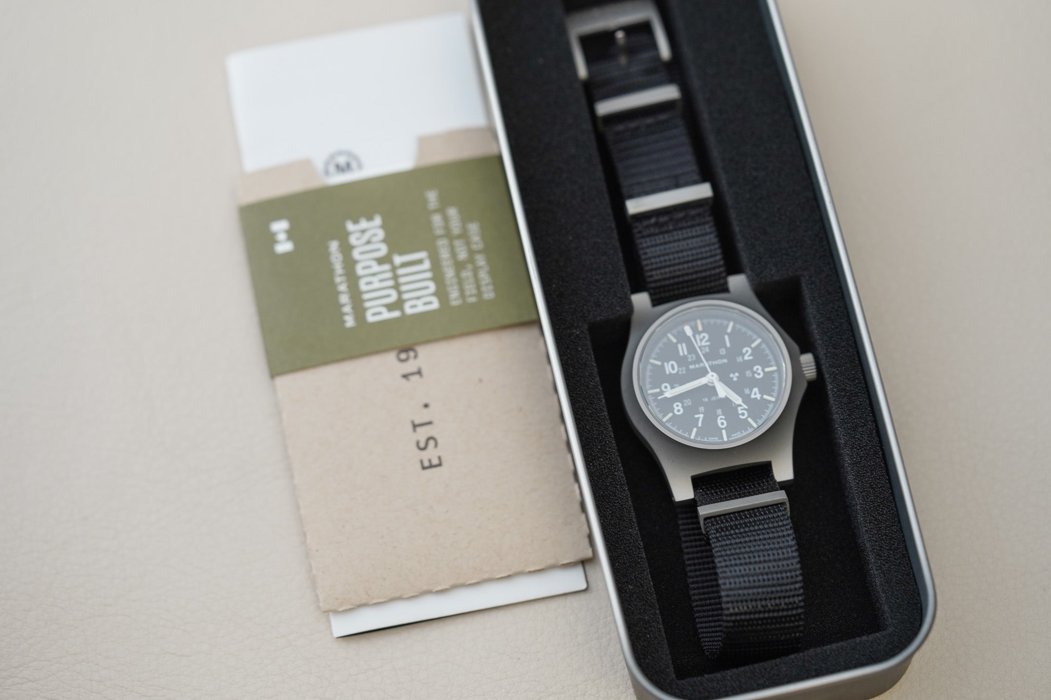 Marathon 36mm SSGPM Standard-Issue Officer's Mechanical Tritium Type II WW194003SS-0108