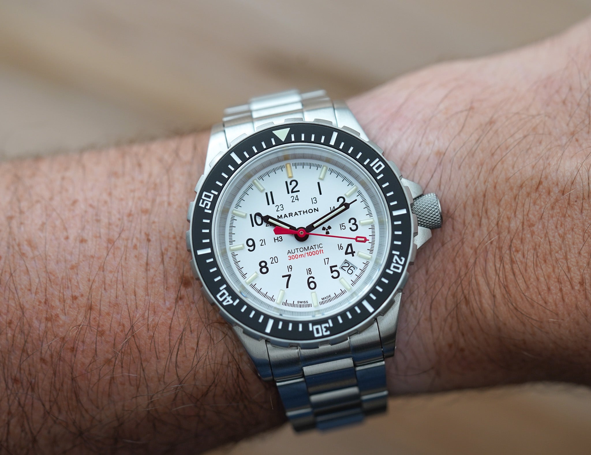 Marathon 41mm Diver's Automatic GSAR Arctic Dial Type II Bracelet WW194006SS-0513