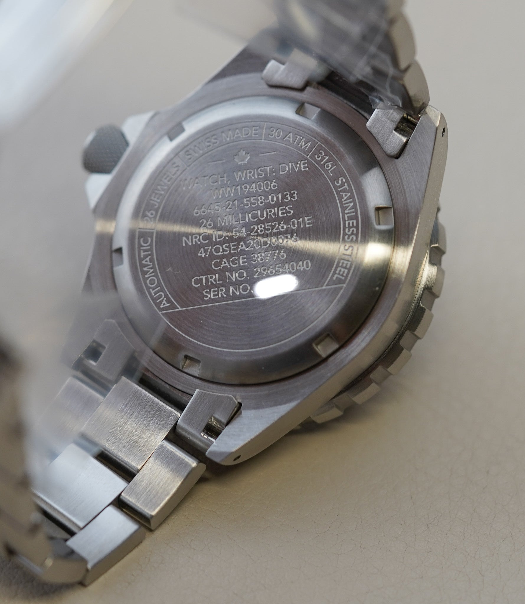 Marathon 41mm Diver's Automatic GSAR Standard-Issue Type II WW194006SS-0112