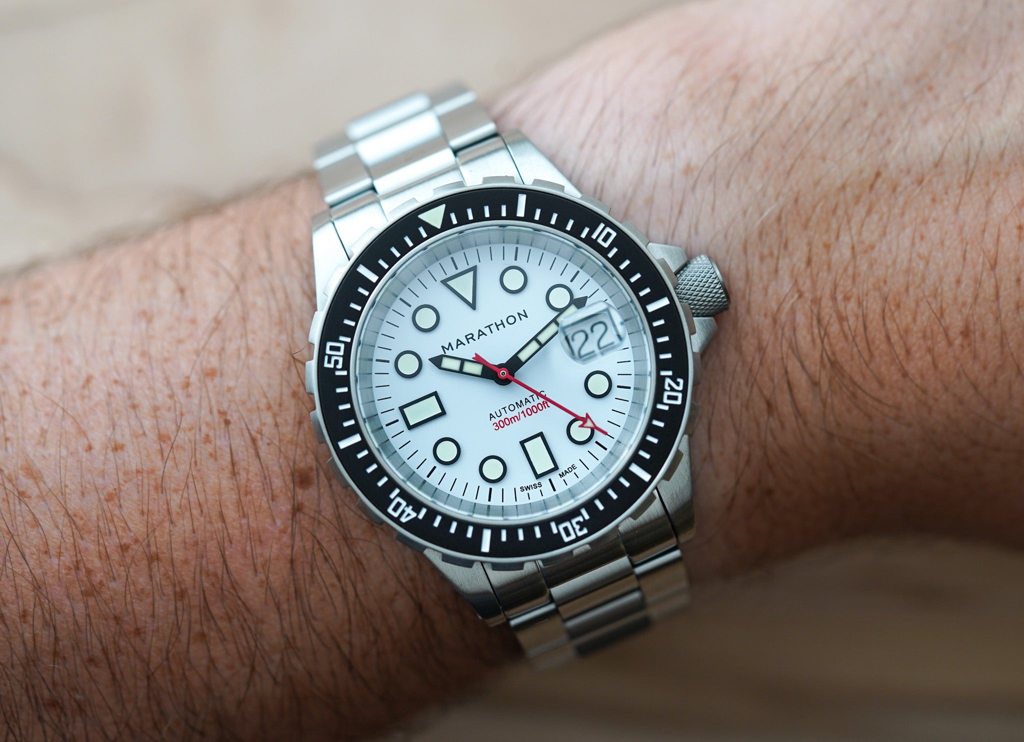 Marathon 41mm Diver's Automatic OSAR-D Arctic Type I WW194006SS-2501