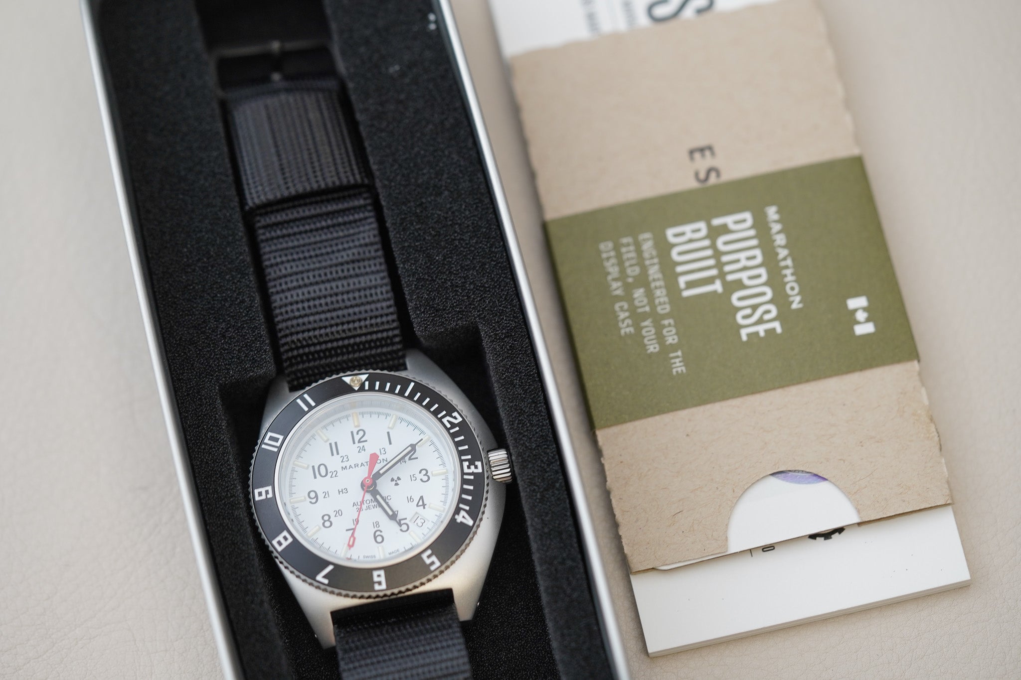 Marathon 41mm Pilot's Automatic SSNAV-D Arctic Tritium Type II WW194030SS-0501