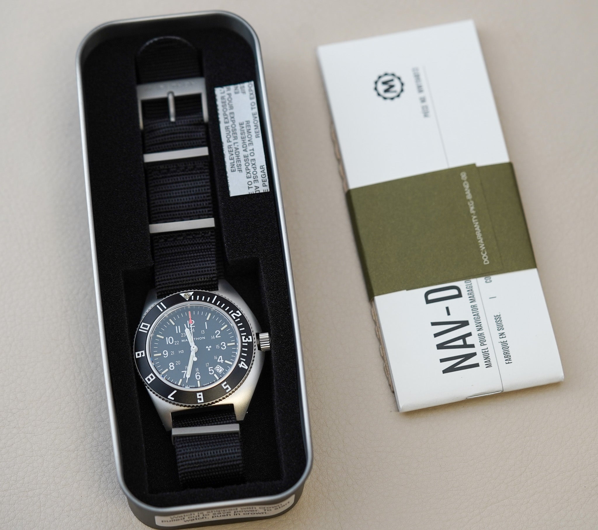 Marathon 41mm Pilot's Quartz SSNAV-D Standard-Issue Tritium Type II WW194013SS-0103