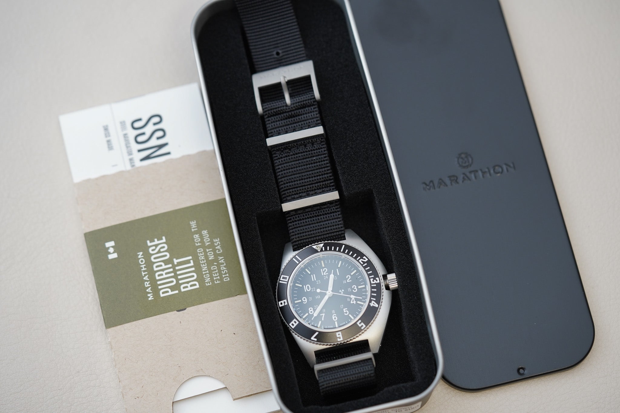 Marathon 41mm Pilot's Quartz SSNAV Standard-Issue Tritium Type II WW194001SS-0802