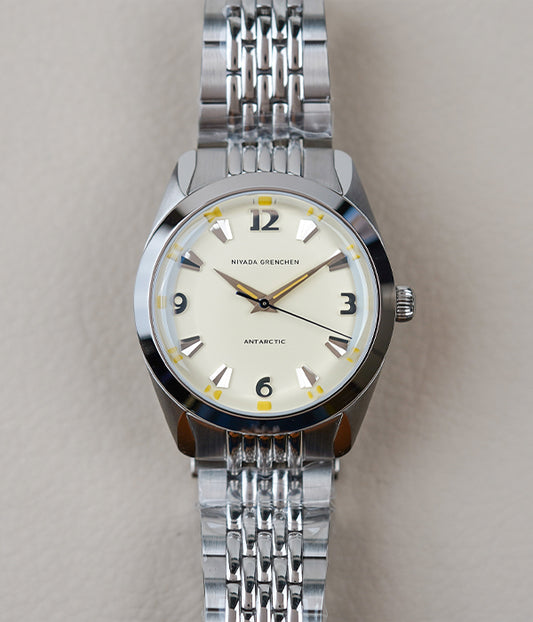 Nivada Grenchen Antarctic 38mm Eggshell Beige Luminova 32080A04