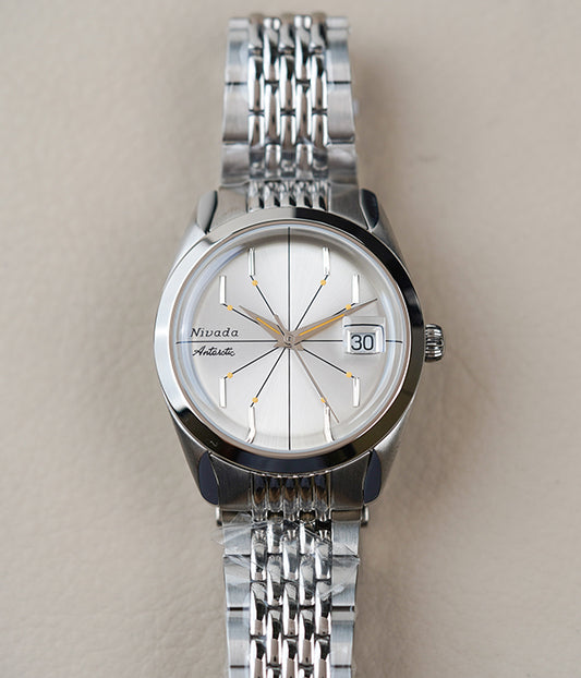 Nivada Grenchen Antarctic Spider Silver Dial BOR 32023A04