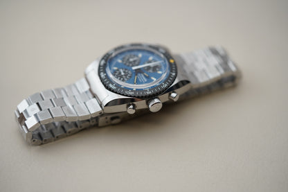 Nivada Grenchen Autochron Mecaquartz Blue 77005Q45