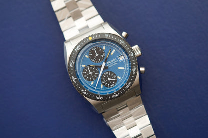 Nivada Grenchen Autochron Mecaquartz Blue 77005Q45