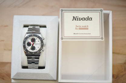Nivada Grenchen Autochron Mecaquartz Panda 77006Q45