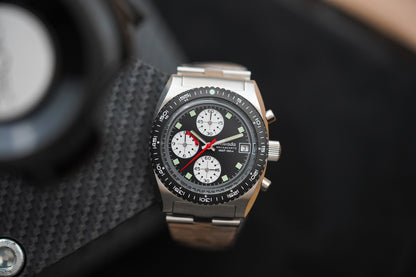 Nivada Grenchen Autochron Mecaquartz Reverse Panda 77007Q45