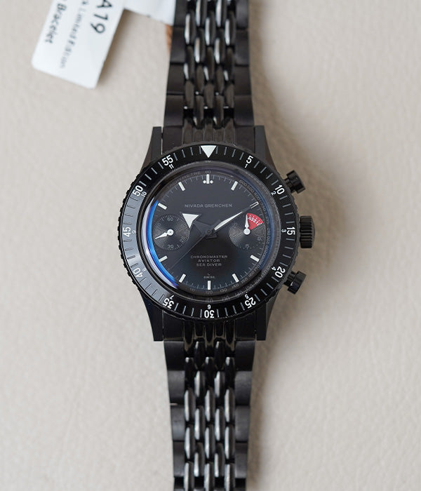 Nivada Grenchen Chronomaster Full Black Limited Edition 85015A19