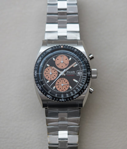 Nivada Grenchen Chronosport Mecaquartz Salmon 77002Q45