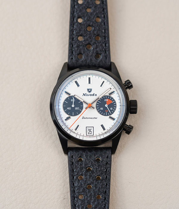 Nivada Grenchen Datomaster Black White Dial Mecaquartz 88008Q01