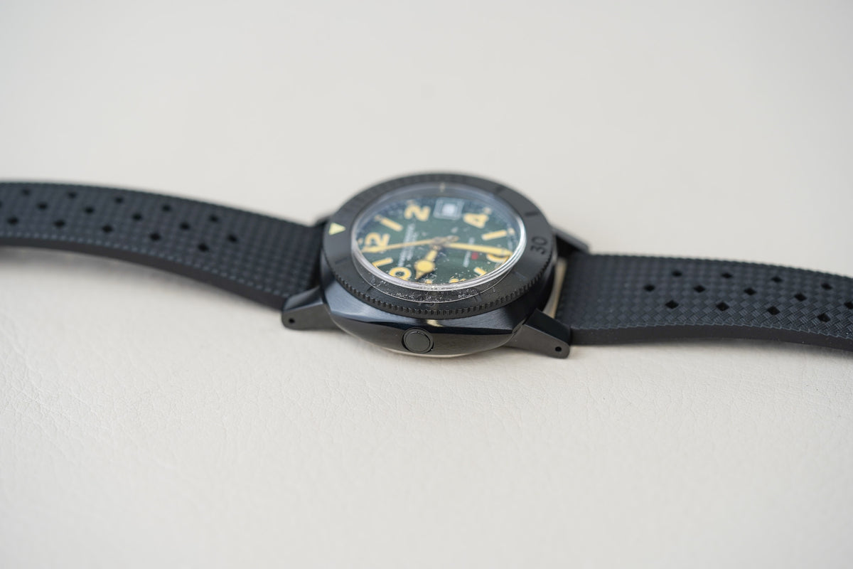 Nivada Grenchen Depthmaster Black DLC Green 14135A01