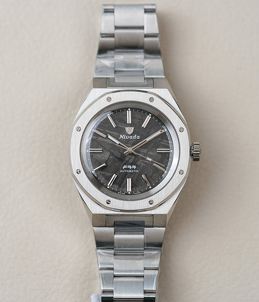 Nivada Grenchen F77 41mm Meteorite Dial No Date 68041A77C Steel