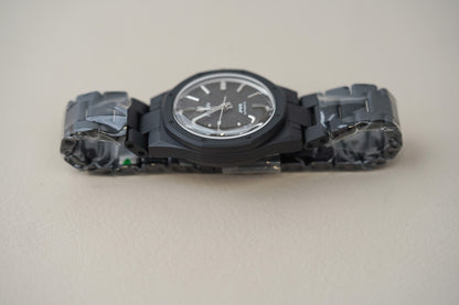 Nivada Grenchen F77 Black Ceramic Meteorite Dial 68020A77