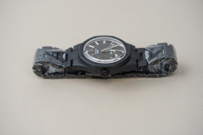 Nivada Grenchen F77 Black Ceramic Meteorite Dial 68020A77