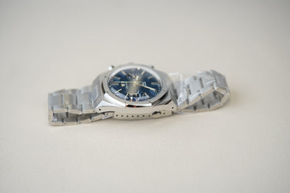 Nivada Grenchen F77 Chrono Mecaquartz Blue 38MM 68000Q77